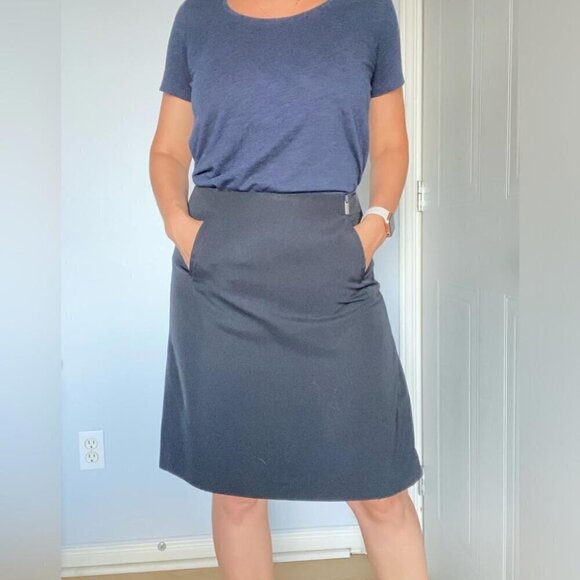 Paco Rabanne Dresses & Skirts - Timeless Elegance Vintage PACO RABANNE Straight Skirt Minimalist Old Money Sz 42